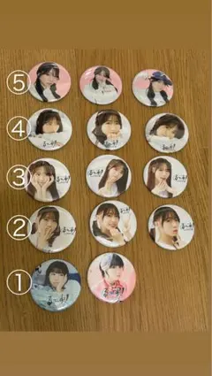 イコラブ 佐々木舞香 缶バッチ ミニフォト IDフォト 4カット まとめ