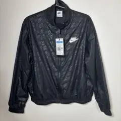 ブラック ナイキ AOP ロゴ ウーブン ジャケット　M