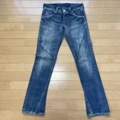 ロデオクラウンズ デニムパンツ ダメージ 26 ローライズ 綿100％ 日本製