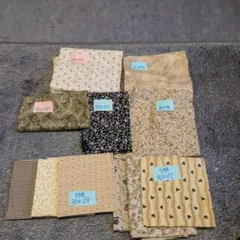 プリント生地セット さまざまなサイズ