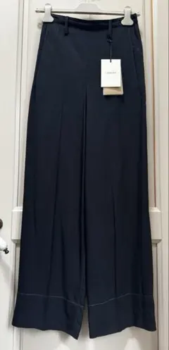 LEMAIRE ルメール イージーパンツ タックパンツ コットン ネイビー