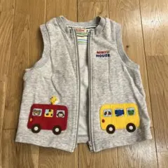 MIKI HOUSE ベビーベスト 90cm グレー