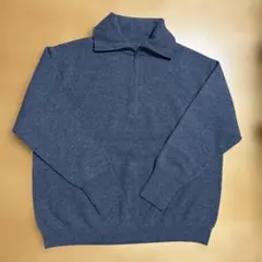 無印良品 ダークグレー ハイネック セーター Lサイズ
