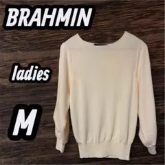 BRAHMIN ブラーミン 38 M相当 パフスリーブニット アイボリー 上品のサムネイル