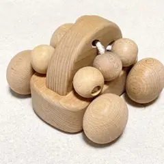 ジャンク 森のオルゴールカー 木の車 知育玩具