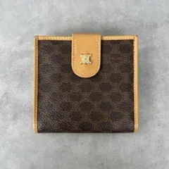 Vintage CELINE トリオンフ　マカダム柄　二つ折り財布