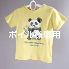 美品 ビームスミニ パンダ 半袖 Tシャツ 100 黄色 夏の通園着に◎のサムネイル