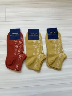 POLO RALPH LAUREN 花柄ソックス 3足セット