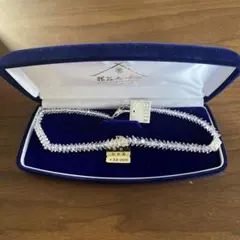 シルバー クリスタルカット ネックレス ケース付き