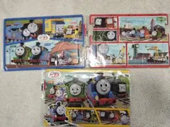 ☆2歳頃～☆きかんしゃトーマス パノラマパズル 8+12+15ピース アポロ社のサムネイル
