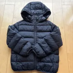UNIQLO ブラックダウンコート　キッズ120