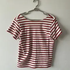 Ungrid ボーダー Tシャツ レッド×ホワイト