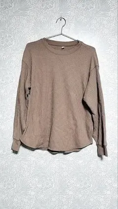 【C88】UNIQLO   ワッフルクルーネックTシャツ