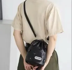 アウトドアプロダクツ✖️FREAK＇S STORE別注 3D フラワー巾着バッグ黒