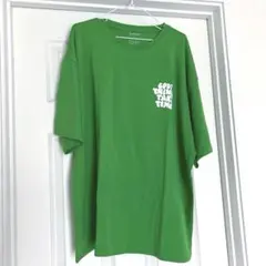 SHEIN Tシャツ グリーン ロゴプリント トップス　緑　夏服　大きめ　半袖