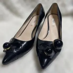 ⭐︎PRADA⭐︎ 24cmプラダ エナメル ポインテッドトゥ パンプス PRADA