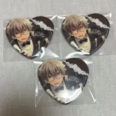 あんスタ 一番カフェ 大神晃牙 ハート缶バッジ UNDEAD