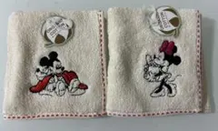 【新品未使用】ディズニー　ミッキー、ミニーのハンカチ二枚セット