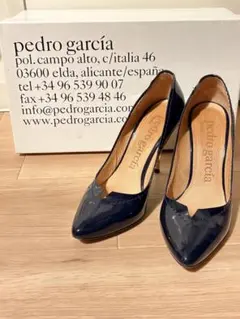 美品【pedro garcía ネイビー ハイヒール 37】のサムネイル