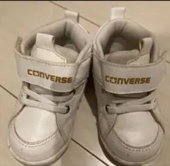 メルカリ最安値❣️CONVERSE ベビーシューズ ホワイト ハイカット