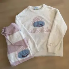 ジェラピケ×ドラクエ ベビモコ プルオーバー&ボーダー ロングパンツ スライム