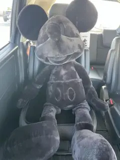 コストコ　新品　ミッキーぬいぐるみブラック100cm 品薄商品　ブランケット付き