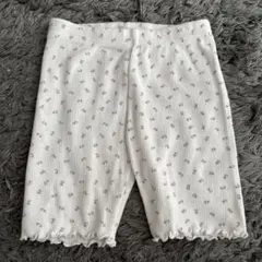 美品花柄パンツ80