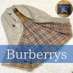 希少 大きい バーバリーズ ステンカラーコート ノバチェック ライナー 付き