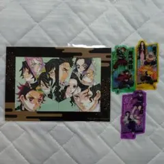 鬼滅の刃 無限城編 第一章 特典 イラスト特製アートスタンド クリアカード 5点