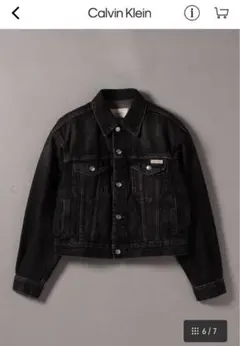 Calvin Klein 90s ブラックデニムジャケット XS