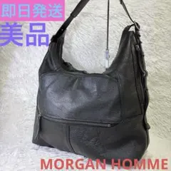 【美品】MORGAN HOMMEワンショルダー オールレザー 牛革 ブラック 2026年最新】MORGAN HOMME メンズ ショルダーバッグの人気アイテム