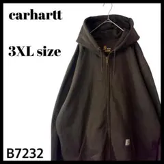 超ビッグサイズ カーハート ジップアップ パーカー ブラウン 茶色 3XL