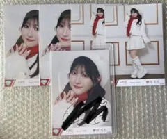 はんぶんこクリスマス　ノイミー　櫻井もも　セミコンプ　生写真　直筆　ヨリ　ヒキ