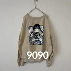 9090 overprint Hime 女の子　スウェット　トレーナー Y2K