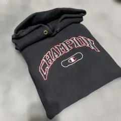 カ*ズ様 リバースウィーブ　90s パーカー　ブラック　希少　XL