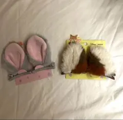 MINISO ズートピア　ニックとジュディ耳 ヘアピン ディズニー