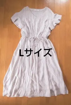 美品★FLURRYTROIS★フラワープリント★ロングワンピース★小花柄★細見え