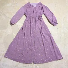 シンプリシティエ　フラワープリント ワンピース　マキシ丈