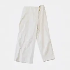 美品✨mizuiro indミズイロインド ラップライクパンツ 白　リネン　2