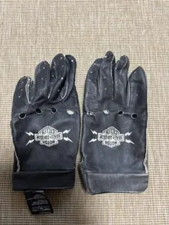 Harley-Davidson レザーグローブ バイク 本革 ブラック M