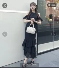メロウアメスリロングワンピ オリーブデオリーブ