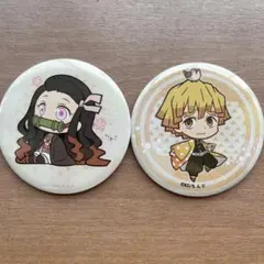 禰豆子・善逸 缶バッジセット 約7cm