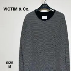 VICTIM & Co. ストライプ長袖カットソー Mサイズ