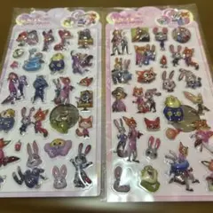 Zootopia ぷっくり立体シール 2枚セット
