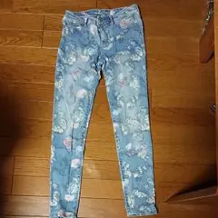 Gapkids 150 バタフライ柄ストレッチデニム