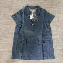 Bonpoint 半袖 デニムワンピース　6 120cmのサムネイル