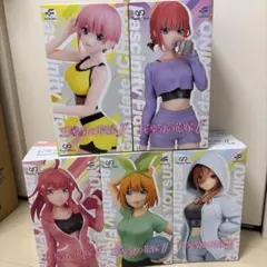 新品 五等分の花嫁 ジムデート フィギュア 5種セット 中野二乃 三玖 四葉