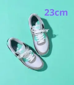 Nike Air Max 90レディース 23cm グレー×ミント使用回数少なめ
