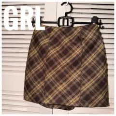 最終価格 美品 GRL グレイル チェック フレア キュロット インナー付のサムネイル