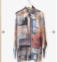 値下げ中⭐︎即完売PHEENY PRINT CHIFFON SHIRTのサムネイル